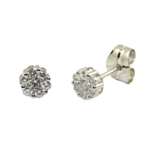 <STRONG>Pendiente con diamante 0.44 cts oro blanco 18k</STRONG>. <STRONG>Pendientes</STRONG> para<STRONG> mujer</STRONG> fabrica