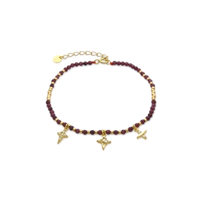 <STRONG>Pulsera Luxenter mujer granate BXA376Y0000</STRONG>. <STRONG>Pulsera Luxenter</STRONG> para mujer con colgantes fabricad