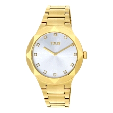 <STRONG>Reloj Tous dorado 200351053</STRONG>. Reloj Tous para mujer dorado con caja y correa de acero inoxidable con IP dorado y