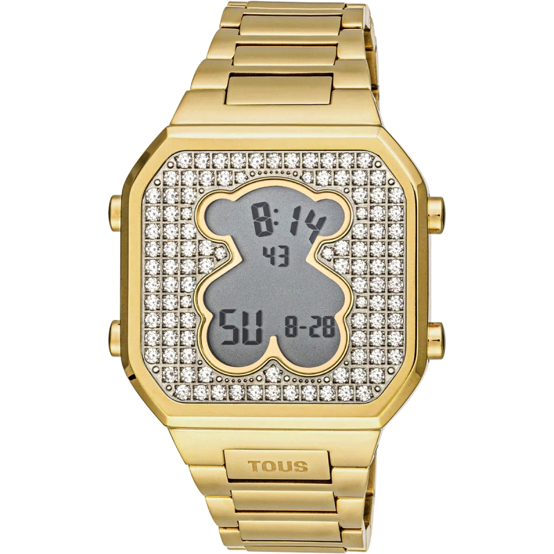 <STRONG>Reloj Tous 3000130800 dorado</STRONG> digital pavé. <STRONG>Reloj Tous</STRONG> para <STRONG>mujer</STRONG> de acero ino