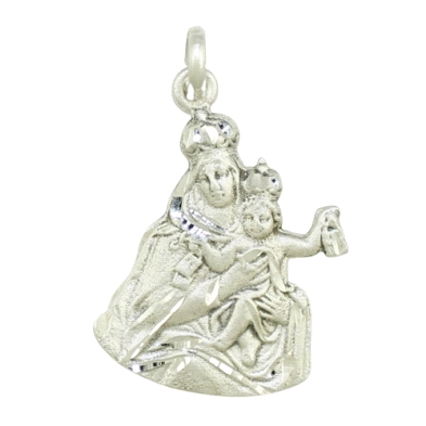 <STRONG>Medalla plata busto Virgen del Carmen 31mm</STRONG>. Medalla silueta de la Virgen del Carmen con un alto de 31mm fabrica