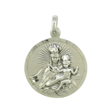 <STRONG>Medalla Virgen Carmen 20mm plata</STRONG>. Medalla de la Virgen del Carmen fabricada en plata de primera ley en 20mm.