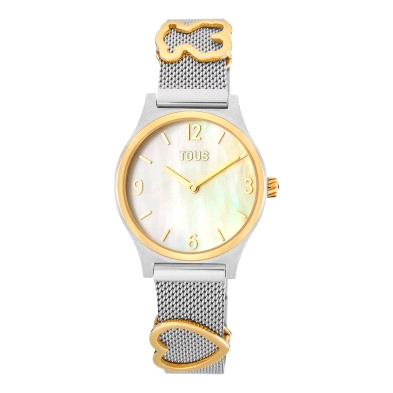 <STRONG>Reloj Tous mujer con charmas 3000136000</STRONG>. Reloj Tous de mujer con caja y correa de acero inoxidable con IP dorad