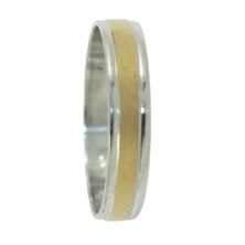 <STRONG>Alianza plana 4mm oro 18 klts</STRONG> bicolor. <STRONG>Alianza</STRONG> de <STRONG>boda</STRONG> de <STRONG>4mm</STRONG