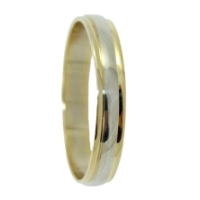 <STRONG>Alianza 4mm oro 18klts</STRONG> bicolor brillo lisa. <STRONG>Alianza</STRONG> para matrimonio en <STRONG>4mm</STRONG> co