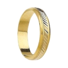 <STRONG>Alianza oro 18 kilates 4mm bicolor</STRONG>. <STRONG>Alianza</STRONG> de <STRONG>compromiso</STRONG> de <STRONG>4mm</STR