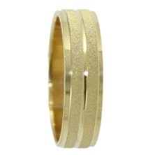 <STRONG>Alianza oro 5 mm</STRONG> doble banda mate<STRONG>. Alianza</STRONG> para boda fabricada en <STRONG>oro</STRONG> de <STR