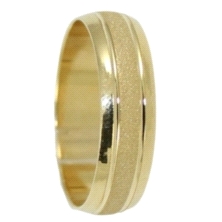 <STRONG>Alianza oro amarillo</STRONG> arenada 5mm. <STRONG>Alianza</STRONG> para <STRONG>boda</STRONG> de <STRONG>oro</STRONG> c