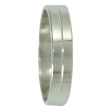 <STRONG>Alianza</STRONG> plana lisa 4mm <STRONG>oro blanco</STRONG>. <STRONG>Alianza</STRONG> 4mm plana lisa con una linea centr