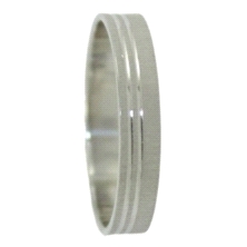 <STRONG>Alianza oro blanco</STRONG> 3.5mm con lineas. <STRONG>Alianza</STRONG> para boda fabricada en <STRONG>oro blanco</STRONG