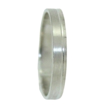 <STRONG>Alianza</STRONG> matizada 3mm <STRONG>oro blanco</STRONG> plana. <STRONG>Alianza</STRONG> para boda de 3mm matizada con 