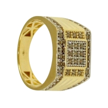 <STRONG>Anillo oro hombre circonitas</STRONG>. <STRONG>Anillo</STRONG> para<STRONG> hombre</STRONG> de<STRONG> oro</STRONG> de <