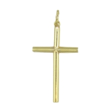 <p><strong>Cruz</strong> de Tubo sin Cristo (7)<br />Tamaño: 29x16mm<br />Fabricado en <strong>Oro de 9 Kilates</strong></p>