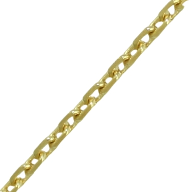 Cadena 9 kilates forzada 50cm&nbsp;&nbsp; <BR>Cadena oro 9 kilates con eslabones forzados de 1mm aprx de ancho cierre de reasa y