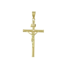 <STRONG>Cruz con cristo oro 9 kilates 21mm</STRONG>. <STRONG>Cruz</STRONG> de tubo con <STRONG>cristo</STRONG> en<STRONG> reliev