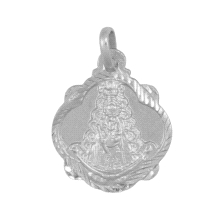 <P>Medalla <STRONG>Virgen del Rocio</STRONG> Pandereta <BR>Medida: 27x20mm (con asa incluida)<BR>Fabricada en <STRONG>Plata de 1