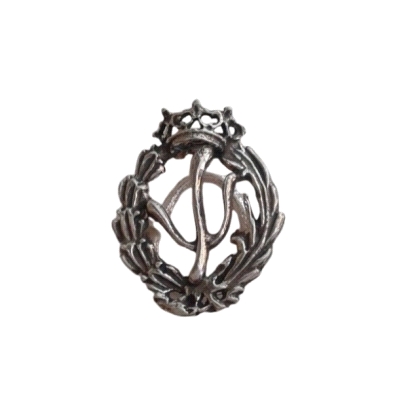 Emblema profesional de Psicología .Insignia profesional fabricada en plata de primera ley (925 milesimas). Insignia de solapa, u