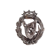 Emblema profesional de Ingeniero de Caminos.Insignia profesional fabricada en plata de primera ley (925 milesimas). Insignia de 