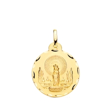<STRONG>Medalla 20 mm Virgen del Pilar oro 18k tallas</STRONG>. <STRONG>Medalla </STRONG>de la <STRONG>Virgen del pilar</STRONG>