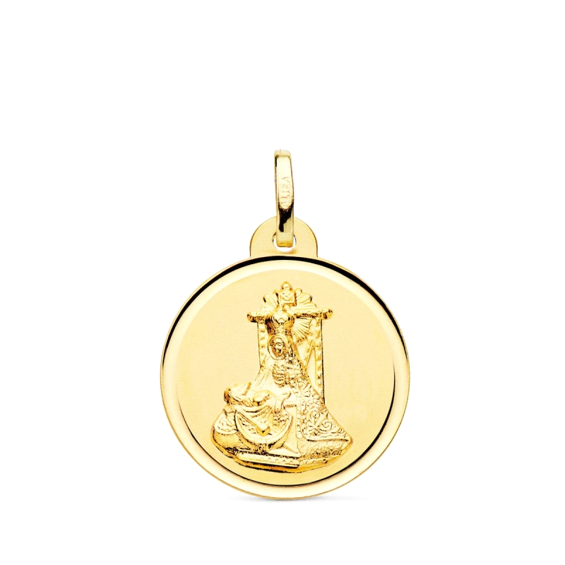 <STRONG>Medalla 18 mm virgen de las Angustias oro 18k bisel</STRONG>. <STRONG>Medalla</STRONG> de la <STRONG>Virgen de las Angus
