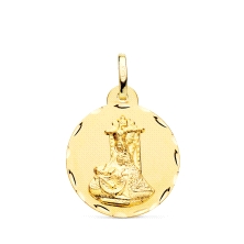 <STRONG>Medalla 22 mm Virgen de las Angustias oro 18k tallas</STRONG>. <STRONG>Medalla</STRONG> de 22 mm&nbsp;de diametro de la 