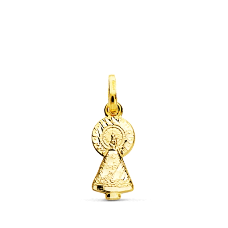 <STRONG>Medalla 16 mm Virgen del Pilar oro 18k</STRONG>. <STRONG>Medalla</STRONG> de la <STRONG>Virgen del Pilar</STRONG> en sil
