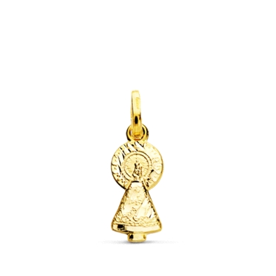 <STRONG>Medalla 16 mm Virgen del Pilar oro 18k</STRONG>. <STRONG>Medalla</STRONG> de la <STRONG>Virgen del Pilar</STRONG> en sil