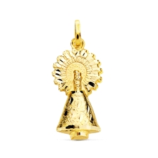 <P><STRONG>Medalla 22 mm Virgen del Pilar oro 18k silueta</STRONG>.&nbsp;<STRONG>Medalla</STRONG> de la <STRONG>Virgen del Pilar