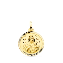 <STRONG>Medalla 18 mm Virgen del Carmen oro 18k helice</STRONG>. <STRONG>Medalla</STRONG> de la<STRONG> Virgen del Carmen,<