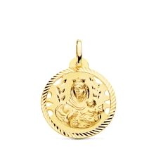 <STRONG>Medalla 22 mm Virgen del Carmen calada oro 18k helice</STRONG>. <STRONG>Medalla </STRONG>de la <STRONG>Virgen del C