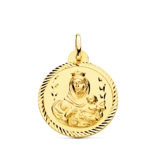 <STRONG>Medalla 24 mm Virgen del Carmen oro 18k helice</STRONG>. <STRONG>Medalla</STRONG> de la <STRONG>Virgen del Carmen</STRON