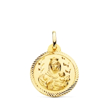 <STRONG>Medalla 20 mm Virgen del Carmen oro 18k helice</STRONG>. <STRONG>Medalla</STRONG> de la <STRONG>Virgen del Carmen</STRON