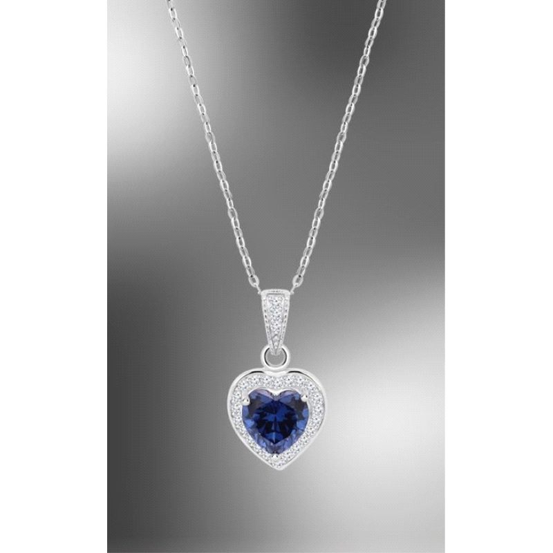 <STRONG>Collar Lotus mujer corazón zafiro LP3784-1/1</STRONG>. <STRONG>Gargantilla</STRONG> de <STRONG>mujer Lotus</STRONG> con 