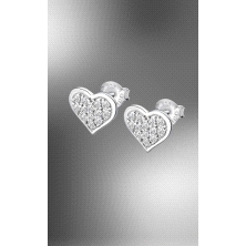 <STRONG>Pendiente Lotus corazones plata mujer LP3125-4/1</STRONG>. <STRONG>Pendientes</STRONG> para<STRONG> mujer</STRONG> con f