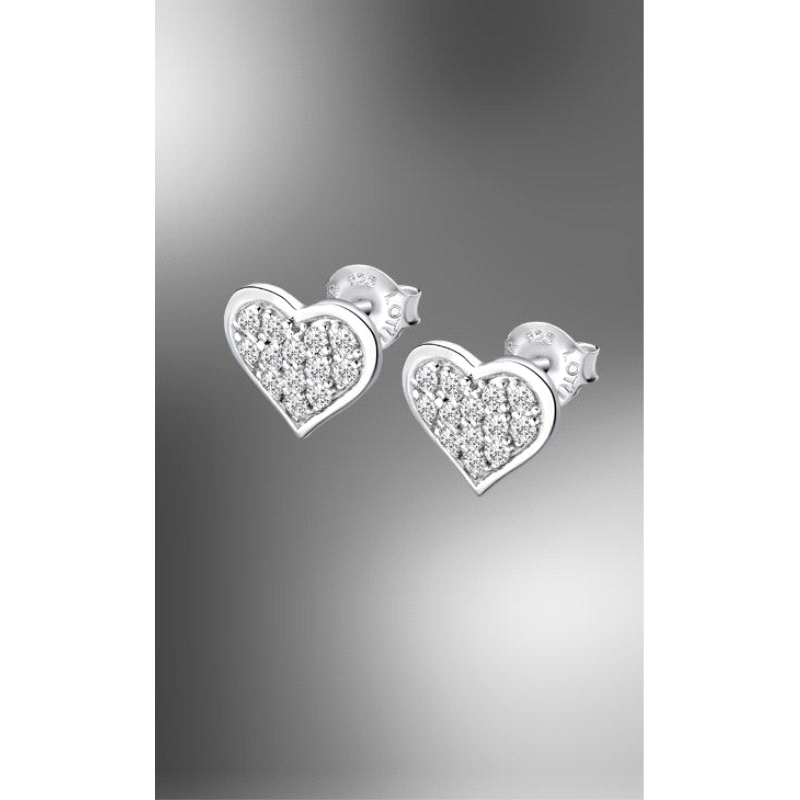 <STRONG>Pendiente Lotus corazones plata mujer LP3125-4/1</STRONG>. <STRONG>Pendientes</STRONG> para<STRONG> mujer</STRONG> con f