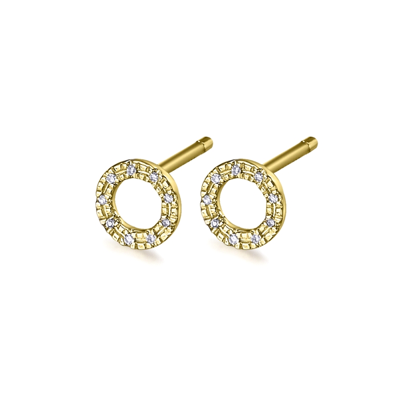 <STRONG>Pendiente LeCarré GB164OA.00 circulo con diamantes</STRONG>. <STRONG>Pendientes LeCarré GB164OA.00</STRONG> de <STRONG>m
