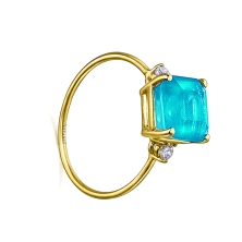 <STRONG>Anillo LeCarré GA143OA.13 Topacio swiss oro 18k</STRONG>. <STRONG>Sortija LeCarré</STRONG> para<STRONG> mujer</STRONG> c