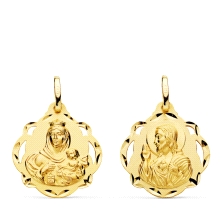 <STRONG>Medalla 20 mm escapulario calada oro 18k</STRONG>. Medalla <STRONG>escapulario</STRONG> de la <STRONG>Virgen del Carmen<