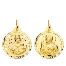 <P><STRONG>Medalla 22 mm escapulario calada oro 18k helice.</STRONG> Medalla <STRONG>escapulario</STRONG> de la <STRONG>Virgen d