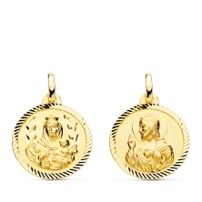 <STRONG>Medalla 18 mm escapulario oro 18k helice</STRONG>. Medalla <STRONG>escapulario</STRONG> de <STRONG>18 mm</STRONG> de dia