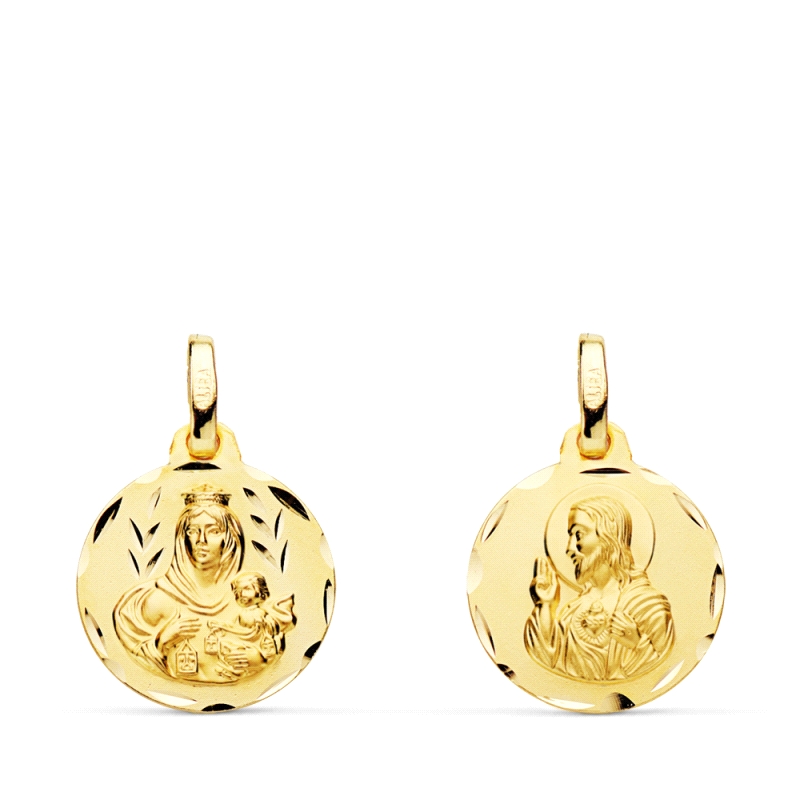 <STRONG>Medalla 14 mm escapulario oro 18k tallas</STRONG>. <STRONG>Medalla</STRONG> de <STRONG>escapulario</STRONG> en <STRONG>1