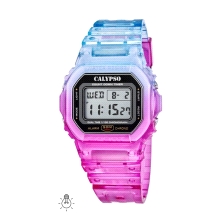 <STRONG>Reloj Calypso K5874/5 unisex digital morado y azul. Reloj Calypso K5874/5</STRONG>. Reloj Calypso unisex en color f