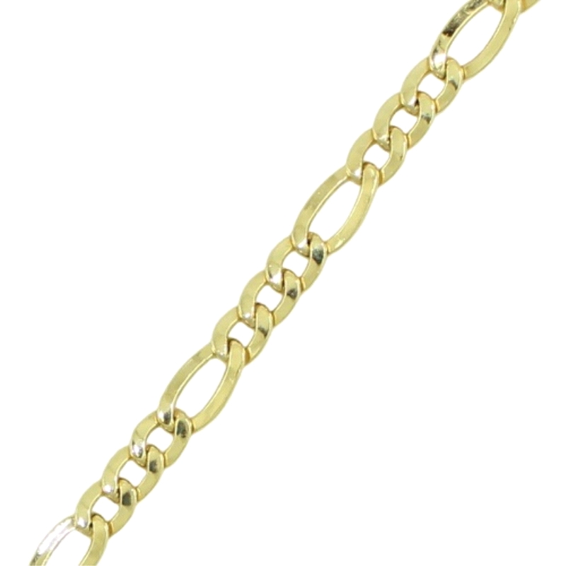 <STRONG>Pulsera oro eslabones 3x1</STRONG> 4.50 mm <BR><STRONG>Pulsera de hombre oro 3x1</STRONG>. El ancho del eslabon es de 4.