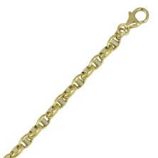 <STRONG>Pulsera de hombre eslabones bicolor 3 mm<BR>Pulsera para hombre bicolor</STRONG>, el ancho de los eslabones es de 3 mm y