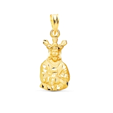 Medalla silueta Cautivo 19 x 10 mm oro amarillo 18k