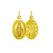 <STRONG>Medalla Virgen Milagrosa 25 x 18 mm oro 18k</STRONG>. Preciosa medalla de la <STRONG>Virgen Milagrosa</STRONG> ovalada c