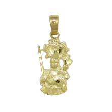 <STRONG>Medalla Virgen de la Candelaria Colmenar 14 x 11 mm oro 18k silueta</STRONG>. Medalla de la <STRONG>Virgen</STRONG> de l