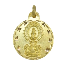 <STRONG>Medalla Virgen de la Fuensanta Coín 21 mm oro 18k tallas</STRONG>. Bonita medalla de la Virgen de la Fuensanta con un di