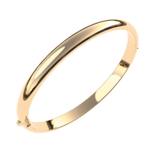 <STRONG>Pulsera media caña 7mm&nbsp;lisa oro 18k</STRONG> <BR>Pulsera media caña lisa&nbsp;7mm oro 18k <BR>Detalles tallados con