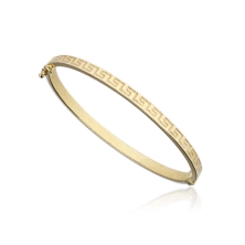 <STRONG>Pulsera mujer greca 4 mm oro 18k</STRONG>. Pulsera rígida para mujer fabricada en <STRONG>oro</STRONG> de<STRONG> 18 kil